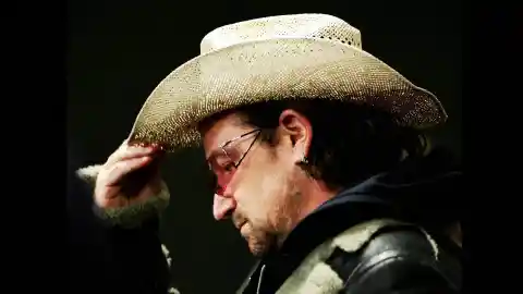 Number Five: Bono’s First Class Hat